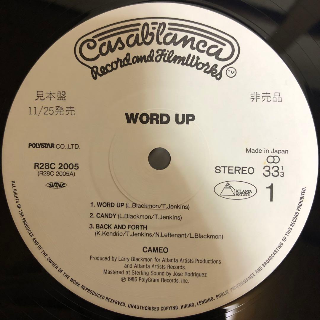 Cameo - Word Up! LP Japan Promo Vinyl Funk Soul 2Pac Sample R28C-2005