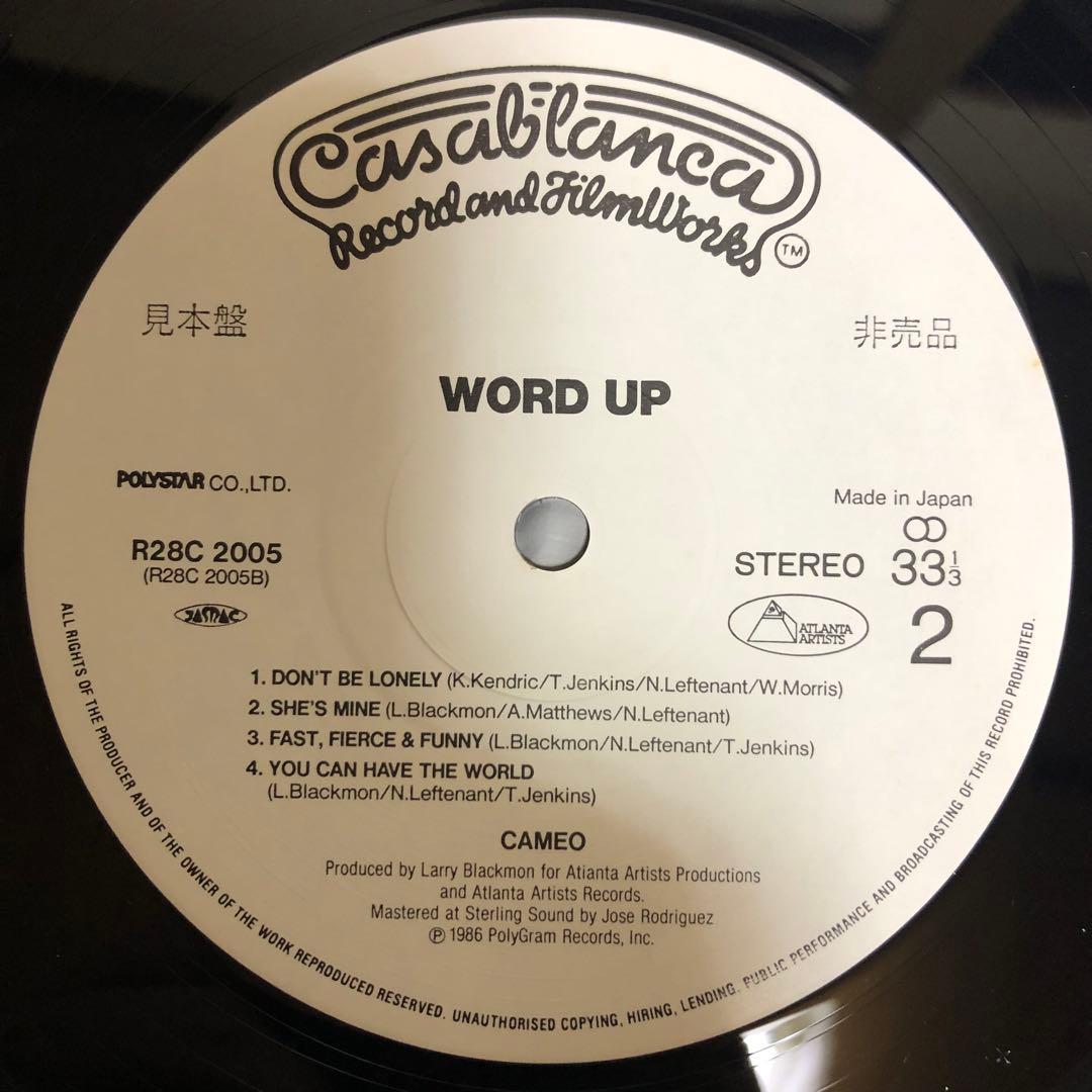 Cameo - Word Up! LP Japan Promo Vinyl Funk Soul 2Pac Sample R28C-2005