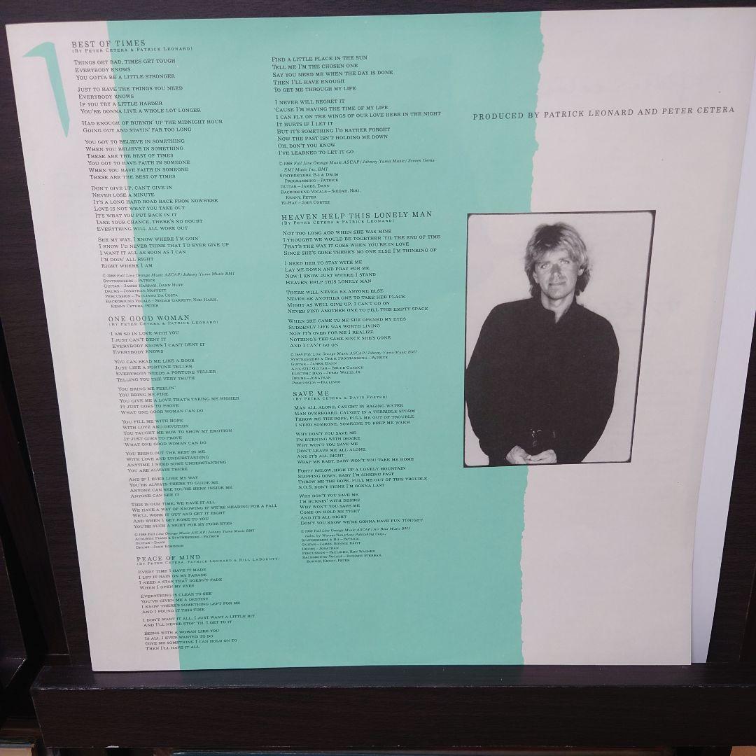 Peter Cetera - One More Story LP Japan 1988 Warner Bros. With Obi
