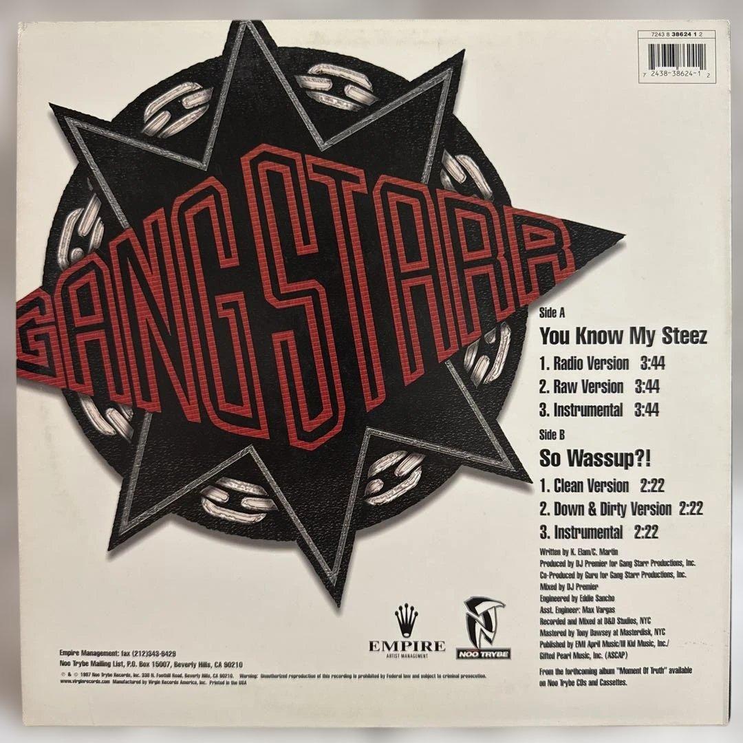 Gang Starr You Know My Steez LP Record Used Distressed Vinyl | Japansoundstore
