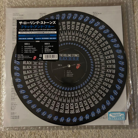 The Rolling Stones Black and Blue 2025 Zoetrope Picture Disc Vinyl Japan