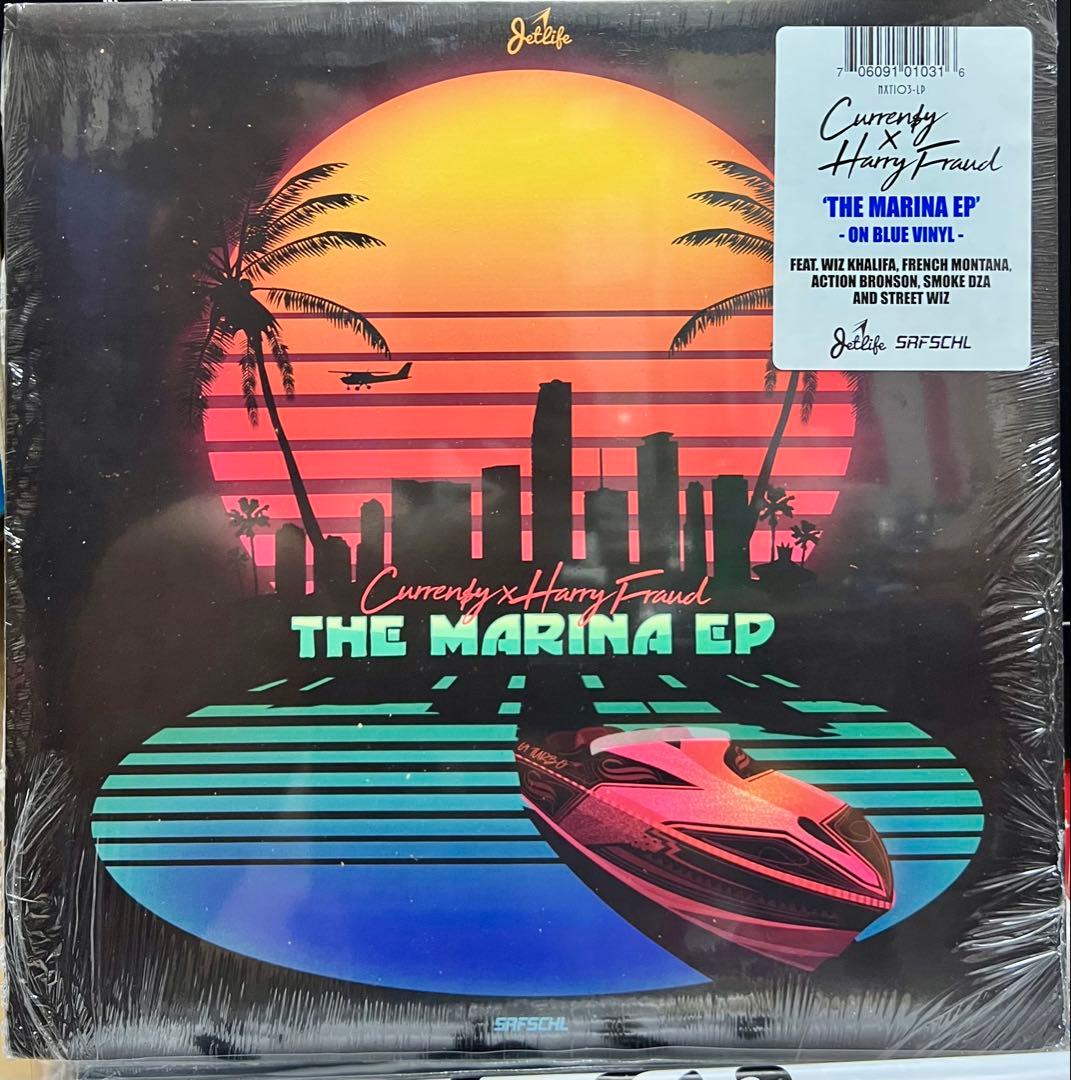 Curren$y & Harry Fraud - The Marina EP (Blue Vinyl) LP Jet Life Hip Hop