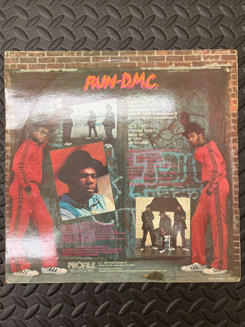 RUN-D.M.C. Debut Album Vinyl LP 1984 US Original Pressing Profile Records
