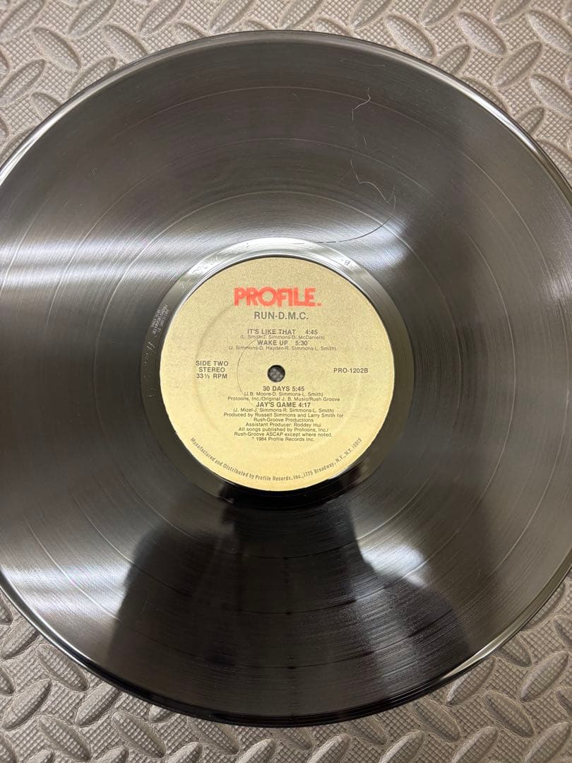 RUN-D.M.C. Debut Album Vinyl LP 1984 US Original Pressing Profile Records