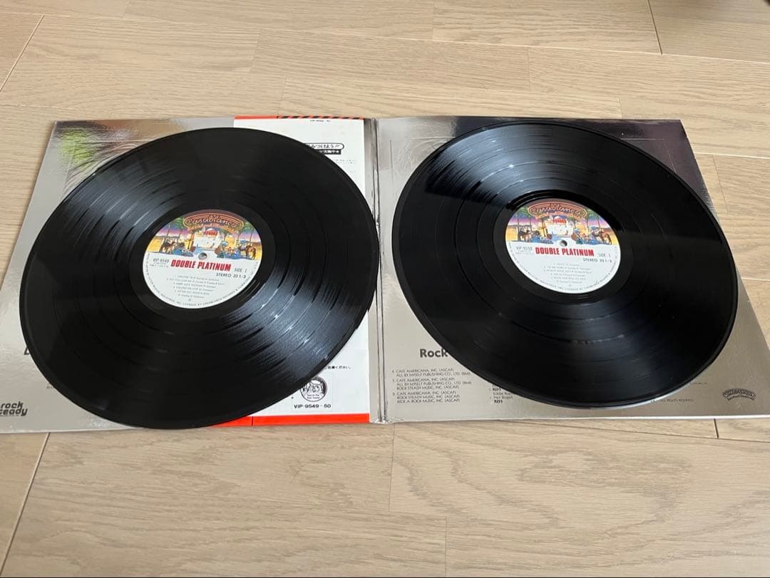 KISS Double Platinum 2LP Japan VIP-9549-50 Gatefold with Obi Vinyl Record
