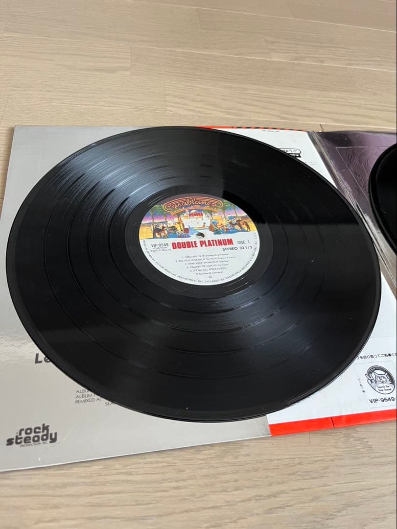 KISS Double Platinum 2LP Japan VIP-9549-50 Gatefold with Obi Vinyl Record