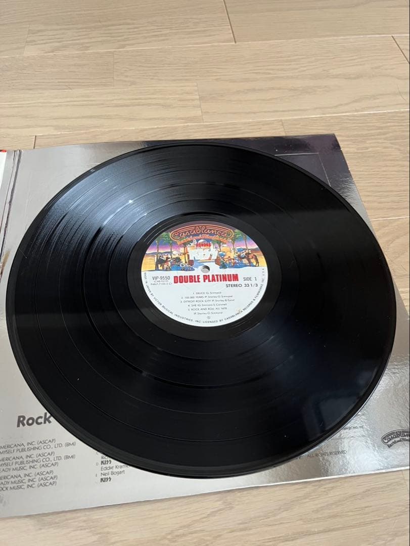 KISS Double Platinum 2LP Japan VIP-9549-50 Gatefold with Obi Vinyl Record
